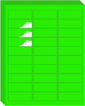 STARLIBOO 1" x 2-5/8" Address Labels- Neon Color Fluorescent Stickers for Laser/Inkjet Printer mailing Labels 8.5"×11"- Fluorescent Green