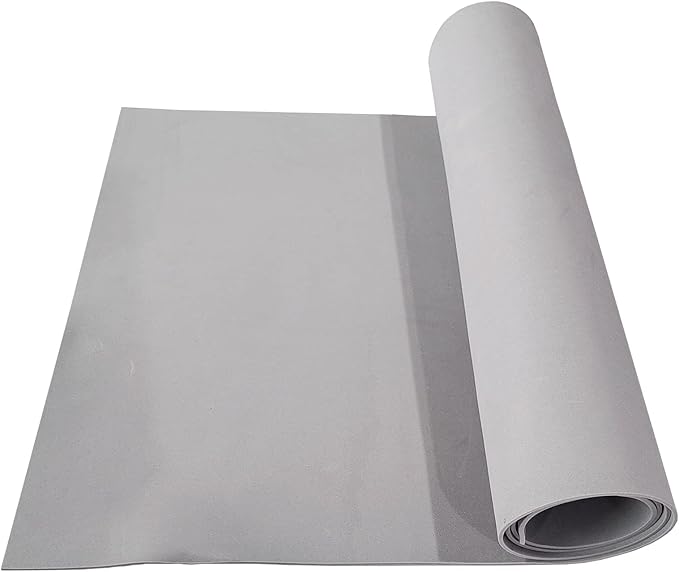 Grey EVA Foam Cosplay, 1 Piece of 2mm Craft Foam,Cosplay Foam, 14" x 39" Ultra-high Density 80 kg/m3 EVA Foam Sheets (Grey-2mm)