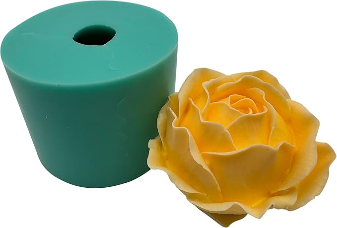 3D Rose Flower Soap Candle Wax Mold Resin Epoxy Decorated Craft Silicone Molds Chocolate Mousse Cake Mould