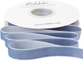 Ribbli Dusty Blue Velvet Ribbon 5/8 Inches Continuous10 Yard Spool Blue Christmas Ribbon for Gift Wrapping Crafts Home Decor