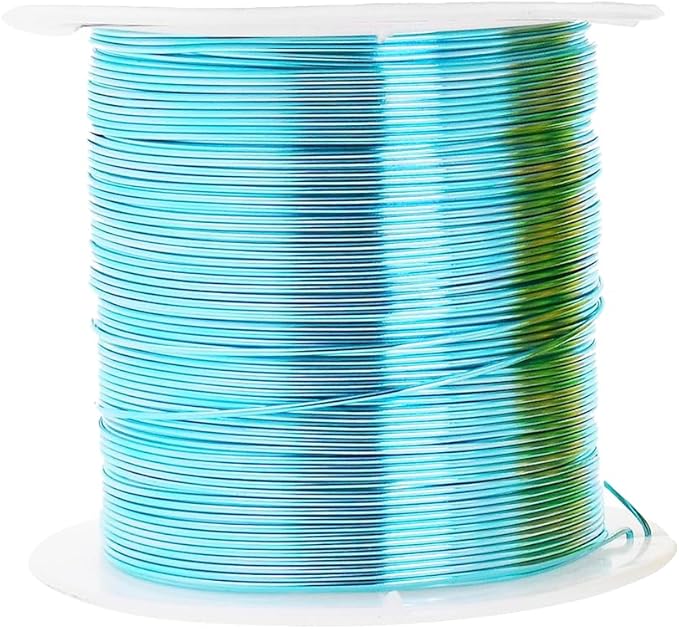 Mandala Crafts 20 Gauge Anodized Aluminum Craft Wire for Jewelry Making - 400 FT Colored Flexible Pastel Wire - Bendable for Bonsai Armature Crafting Sculpting