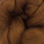 Revolution Fibers Dyed Corriedale Wool | 8 Ounces of Premium Combed Wool Top | 26 Micron, 100% Pure Corriedale Wool Roving, Ethically Sourced (Chocolate Brown)