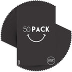 Golden State Art, 11x17 Uncut Photo Mat Matboard - Black Uncut Mats for DIY Projects, Presentation Boards, Art Crafts, Prints (50 Pack)