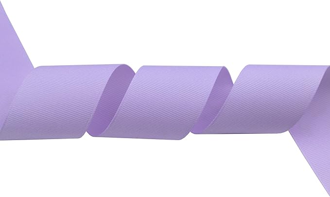 ITIsparkle 11/2" Inch Grosgrain Ribbon 25 Yards-Roll Set for Gift Wrapping Cake Decoration Party Favor Hair Braids Hair Bow Baby Shower Decoration Floral Arrangement Craft Supplies, Lilac Mist Ribbon