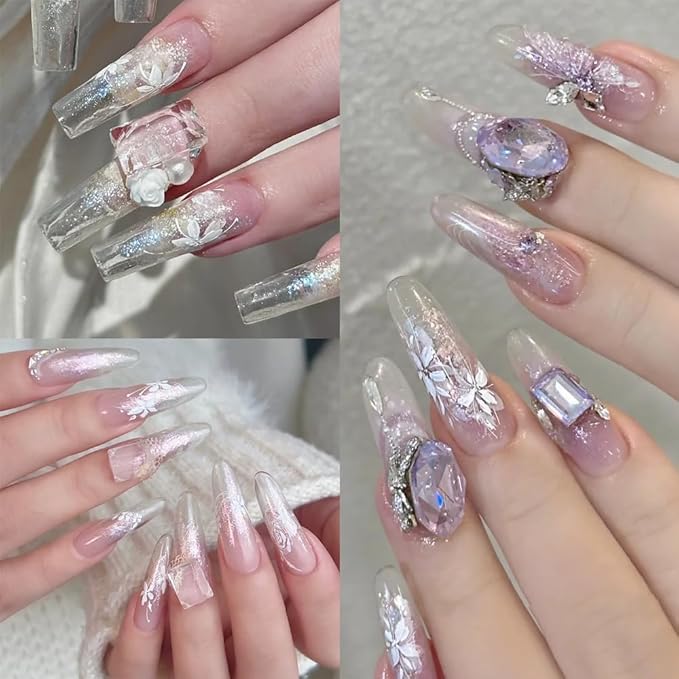 6 Colors Solid Opal Aurora Nail Powder Set, Iridescent Aurora Pigment Holographic Chameleon Sparkly Flakes Glitter Dust Kit for Gel Polish Nail Art Decorations…