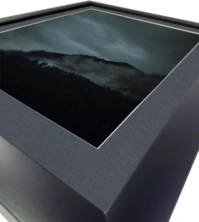 Craig Frames B573 Pre-Cut Mat Board for 5x7 Print, 8.5x11, Graphite Black