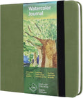 tumuarta Watercolor Journal,140 LB, 300 GSM, Cotton Paper, Cold Press, 24 Sheets, 48 Pages, Watercolor Paper Sketchbooks for Use As Travel Notebook and Mixed Media Pad, 5.5x5.5