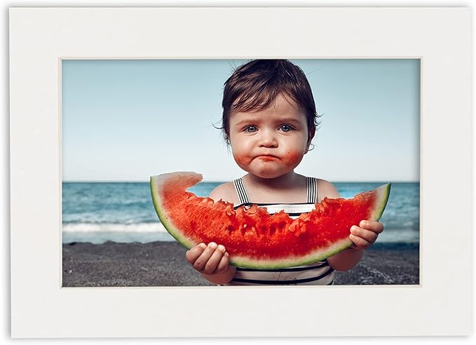 6x8 Mat for 8x10 Frame - Precut Mat Board Acid-Free Show Kit with Backing Board, and Clear Bags Textured White 6x8 Photo Matte Made to Fit a 8x10 Picture Frame Matboard for Framing, Pack of 10 Mats