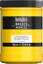 Liquitex BASICS Acrylic Paint, 946ml (32-oz) Jar, Cadmium Yellow Medium Hue