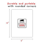 6 Premium Small Dry Erase Board 9"x12"- Portable Dry Erase Lap Board, Handheld Whiteboard- White Boards for Students - Small Whiteboard | Double Sided Erasable White Boards Dry Erase- 6 Pk
