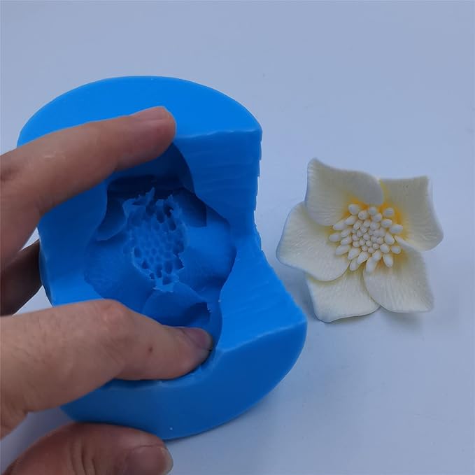 Resin Flower Silicone Mold Wedding Decoration Flower Molds Candle Wax Cake Mould Baking Tools