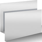 2 Pack 5052 Aluminum Sheet Metal 9" x 12" Aluminum Plate 1/8 (0.125'') Inch Thickness Rectangle Metal Panels for Industry Crafting Handcraft DIY Projects