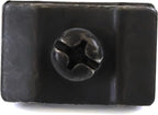 Gridwall Joining Clip Connectors for Grid Panels, Powder-Coated or Chrome Plated Steel (Quantity 10) (10, Black)
