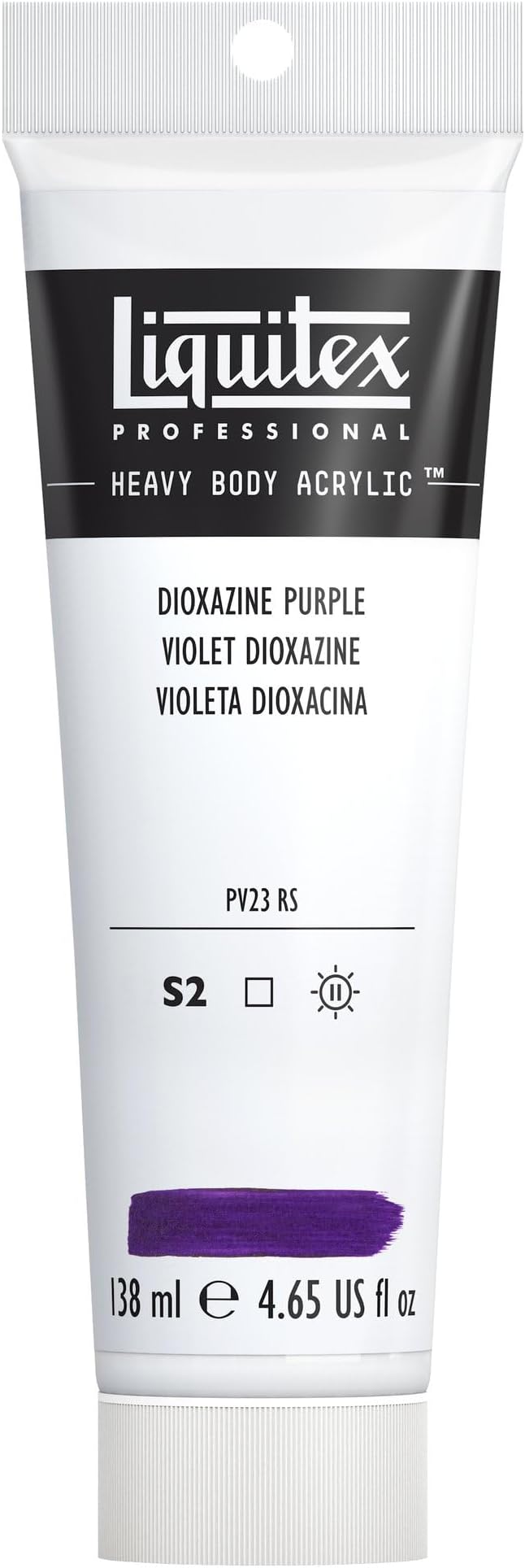 Liquitex Professional Heavy Body Acrylic Paint, 4.65-oz (138ml) Tube, Dioxazine Purple