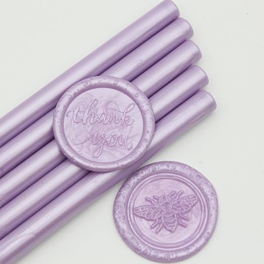 Lilac Purple Wax Seal Sticks 26pcs, Andotopee Glue Gun Wax Seal Sticks for Wax Seal Stamp, Premium Sealing Wax for Envelope Letter Seal Wedding Invation Craft Adhesive, Great Gift Ideas (Mini Size)