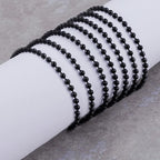 Jishi Steel Ball Chain Bead Dog Tag Chain Beaded Necklace Chains for Jewelry Making Bracelet Military Crafts, Silver Metal Pull Chain Small Ball Bead Chain Roll w/20 Connectors (Black, 33ft 2.4mm)