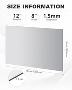 4 Pcs 16 Gauge Steel Sheets Metal Cold Rolled Steel Plate, 12" x 8" Weldable Metal Sheet for DIY Craft Projects, Industrial, Professional