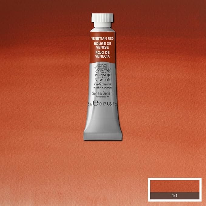 Winsor & Newton Professional Water Colour Paint, 0.17-oz Tube, Venetian Red