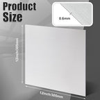 1 Pcs 430 Stainless Steel Sheet Metal 12 x 12 Inches 24GA Metal Plates Panel #4 Brushed Finish Magnetic Mount Board Wall Food Truck Restaurant Crafting Kitchen Floor Trailer Garage Gym