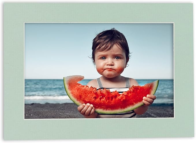 11x14 Mat for 8.5x11 Photo - Precut Honeydew Green Picture Matboard for Frames Measuring 11 x 14 Inches - Bevel Cut Matte to Display Art Measuring 8.5 x 11 Inches - Acid Free Pack of 25 MATS