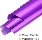 MECCANIXITY 50 Sheets Heat Reactive Foil, 20x29cm Purple Foil Transfer Sheets Toner Reactive Foil Transfer Foil Sheets Hot Foil Stamping Paper for Crafts DIY Cardmaking Album Decoration