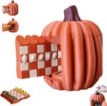 Pumpkin Board Game Set,Magnetic Pumpkin Chess Expansion Pack Gourd Games,3D Printing Portable Checkers with Checkers Board,Dice Tower,Card Storage,Dice Storage,and Boards,Christmas Decor Gift(#1)