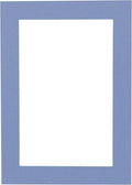 8x10 Mat Bevel Cut for 5x8 Photos - Acid Free Brittany Blue Precut Matboard With Backing Board and Crystal Clear, Self Seal Photo Mat Bag - For Pictures, Photos, Framing - 4-ply Thickness
