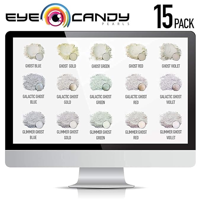 Eye Candy Premium Mica Powder Pigment “Ghost Red” (25g) Multipurpose DIY Arts and Crafts Additive | Woodworking, Natural Bath Bombs, Resin, Paint, Epoxy, Soap, Nail Polish, Lip Balm (Ghost Red, 25G)