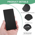 20-Pack Anodized Aluminium Laser Engraved Mount Metal Plate 4x2x0.02 Inch Engraver Blank Anodized Aluminum Sheets for DIY Laser Printing/Home/Office[Black]