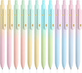 12 Pcs Gel Pens 0.5mm Quick Dry Black Ink Pens Fine Point Smooth Writing Pens, Cute Office and School Supplies Gifts for Women Teacher Students (12 Pcs Ombre Gold)