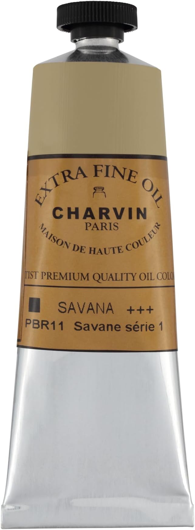 Charvin Extra Fine Oil Paint, Savannah 60 mL - Triple-Milled, Rich Texture, Poppy Oil-Based, Light-Fast, Handmade, Archival Quality