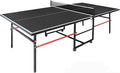 4.5FT/6FT/8FT Mid-Size Table Tennis Table Ping-Pong Table Set Foldable & Portable Table Indoor Outdoor for Family Game
