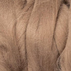 Colored Natural Wool roving, 8 OZ. Best Wool for Needle Felting, Wet Felting, handcrafts and Spinning. (Brown/Tobacco)