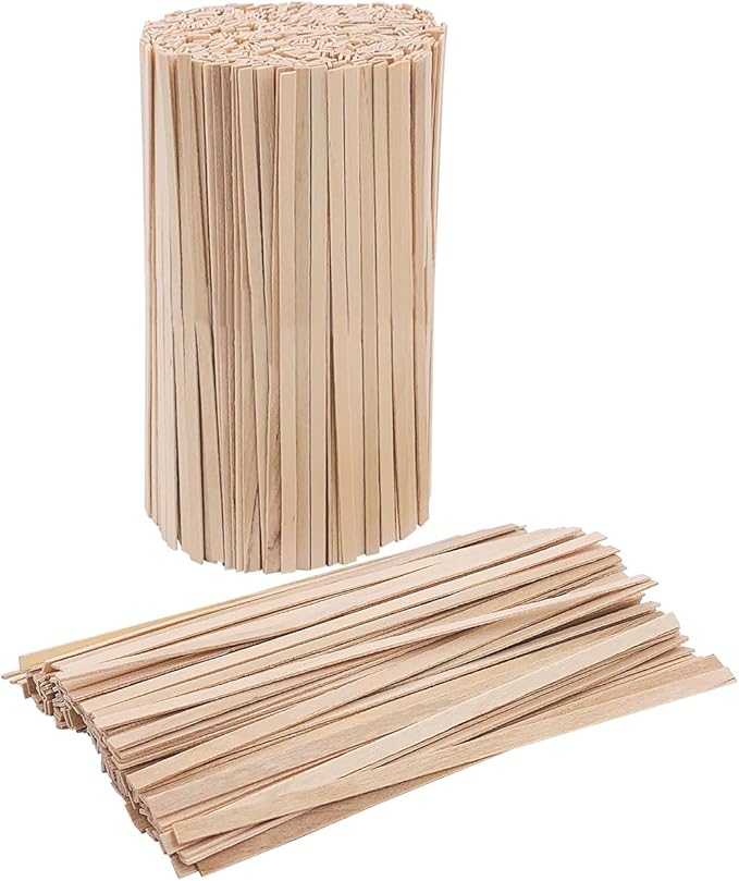 Wooden Coffee Stirrers, 1000 Disposable 5.5" Stir Sticks, for Coffee & Cocktails, Swizzle Drink Sticks, Coffee Bar Accessories