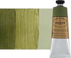 Charvin Extra Fine Oil Paint, Green Earth 60 mL - Triple-Milled, Rich Texture, Poppy Oil-Based, Light-Fast, Handmade, Archival Quality