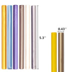 Gray Blue Wax Sealing Sticks, ONWINPOR 10pcs Glue Gun Wax Seal Sticks for Wax Seal Stamp, Melting Wax Seal Sticks for 0.43'' Glue Gun Wax Sealing Sticks (Gray Blue)