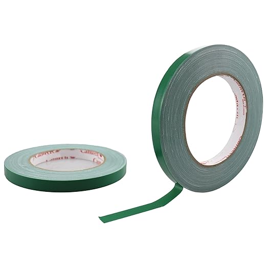 2 PCS Green Floral Tape, 0.5" Flower Stem Wrap Tapes, Waterproof Florist Tape - Multipurpose Adhesive Florist Tapes for Binding Fresh, Flower Bouquets and Floral Craft (98Ft/33Yd/Roll)