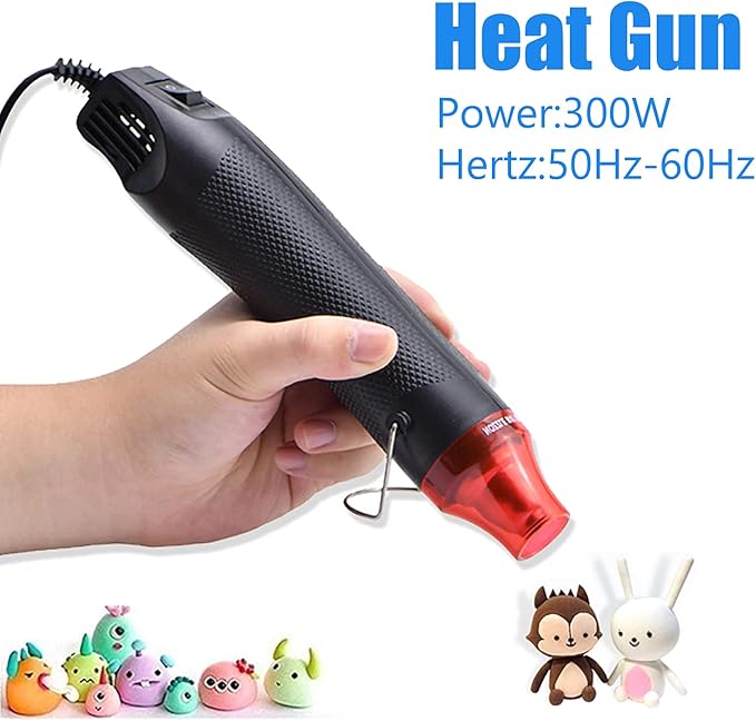 Heat Gun, Mini Hot Air Gun for DIY Crafts Portable Heat Air Gun Tool for Embossing Shrink Wrapping Drying Paint
