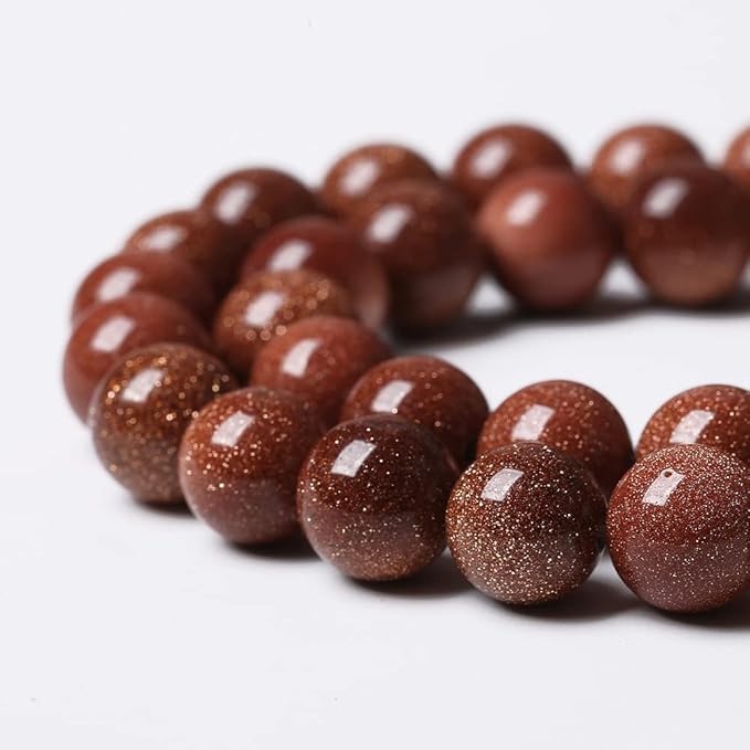 90pcs 4mm Natural Gold Sandstone Beads Gemstone Round Loose Beads for Jewelry Making DIY Bracelet Necklace 15“ (Gold Sandstone, 4mm)