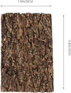 Totority Cork Bark 3Pcs Plants Decor Cork Terrarium Background, Cork Tile Background Decorative Tree Bark Adornment Reptile Climbing Plaything for Gecko Lizard Tortoise Frog Bearded Dragon Tank Access