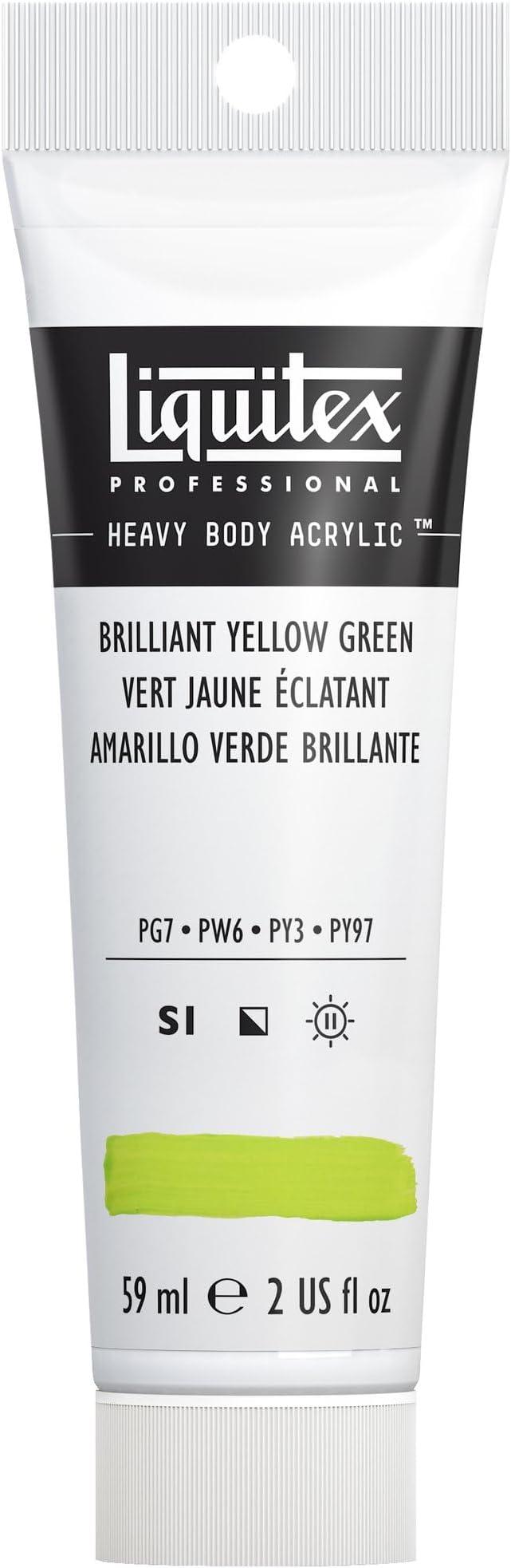 Liquitex Professional Heavy Body Acrylic Paint, 2-oz (59ml) Tube, Brilliant Yellow Green