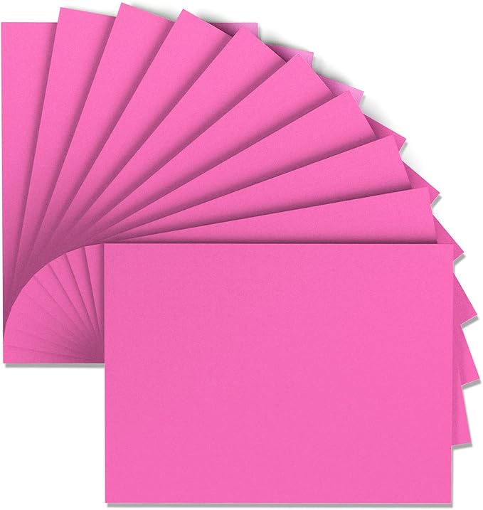 MEARCOOH Pink Foam Sheets Crafts 9x12 Inch 2mm Eva Color Craft Foam Paper for Crafts Project Preschoolers Classroom Scrapbooking Valentine Cards(10 Sheets)