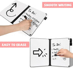 AGM Portable White Board Dry Erase, Double Sided Folding Whiteboards with Pen, Small Dry Erase Board for Study, Meeting, Doodling, Planning, Pink