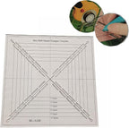 HONEYSEW Easy Half-Square Triangles Template Ruler for Sewing Quilting