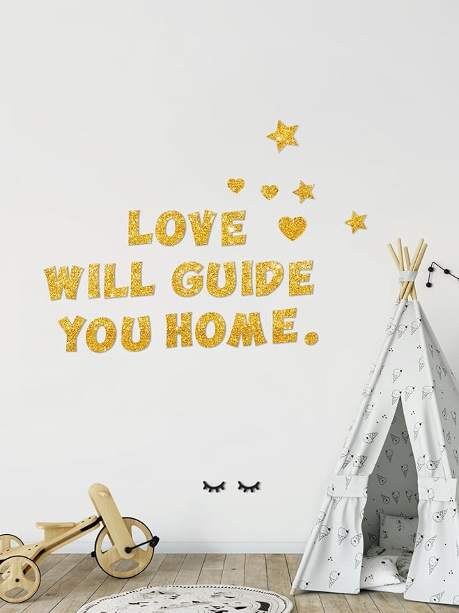 237 Pcs Glitter Bulletin Board Letters, Numbers and Punctuation, Poster Board Letters Alphabet Cut Out Cardboard Letters Accessories for Classroom Display Decorating Supplies 4inch (Yellow)