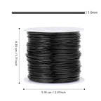 49FT Jewelry Wire 18 Gauge Tarnish-Resistant Copper Beading Wires Roll Bulk for DIY Crafts Jewelry Making, Black Wire
