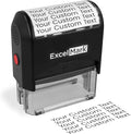 ExcelMark Custom Stamp – Clear & Crisp Impressions – Personalized Self-Inking Rubber Stamp – Use for Address Stamp and More (Extra Large)