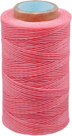 284 Yards Waxed Thread, 210D Heavy Duty Wax Upholstery Thread for Leather Sewing, 0.8mm Flat Waxed String for Bookbinding/Shoe Repairing/Leather Projects