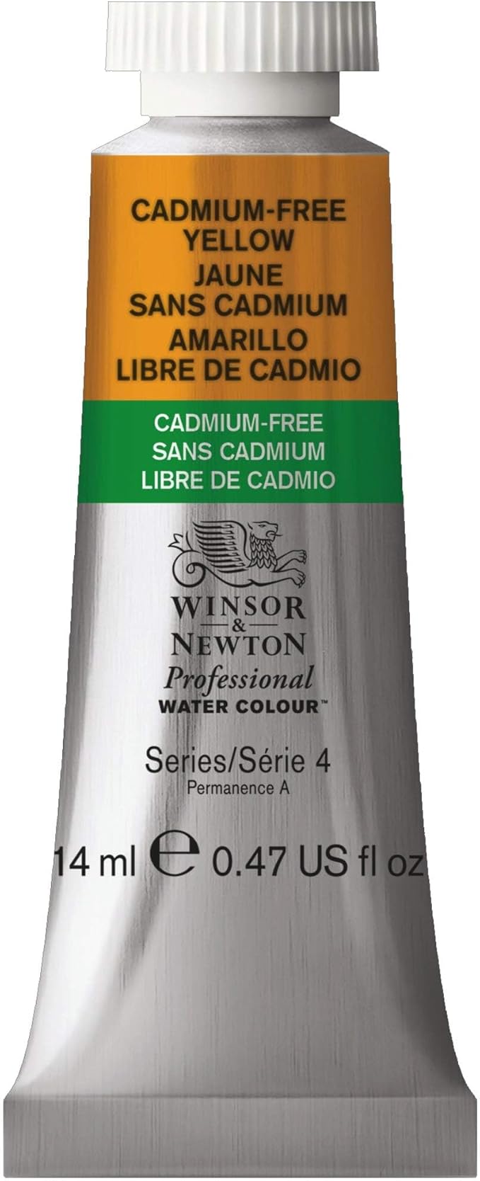 Winsor & Newton Professional Water Colour Paint, 0.47-oz Tube, Cadmium-Free Yellow