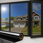 Rockrose Professional Blackout Home Window Tint Film - Sun Blocking Privacy Cover for Home Offices - Room Darkening Sun Light Blocker - 60 in X 100FT - Total Blackout
